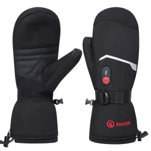 Savior Heat Winter Mittens Ski Heated Gloves Rechargeable